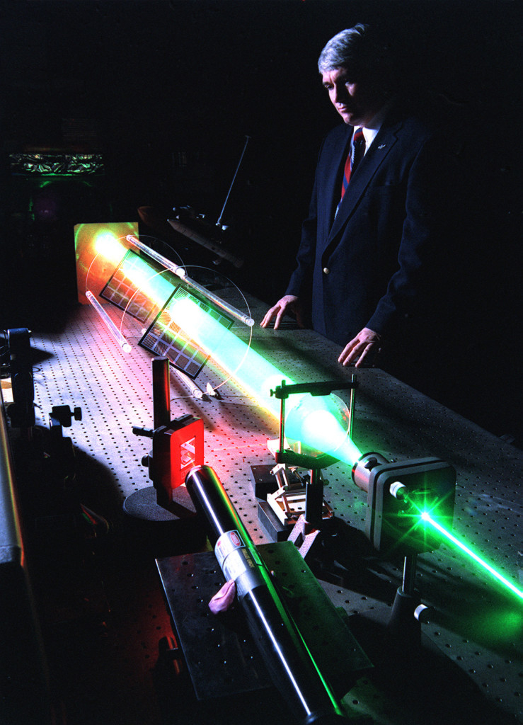 Marshall Space and Flight Center's winner of a Research Technology Award worked with the Fourier telescope. This project developed new technology with the aid of advanced computers by allowing an object to be x-rayed using an absorption pattern, then sending this data to the computer where it calculates the data into pixels which in turn develops an image. This new technology is being used in fields of astronomy, astrophysics and medicine.